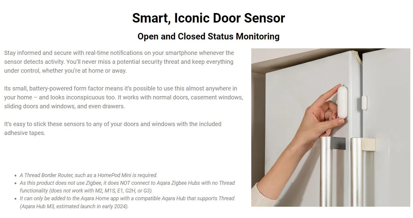 Aqara Door and Window Sensor P2 Price Singapore
