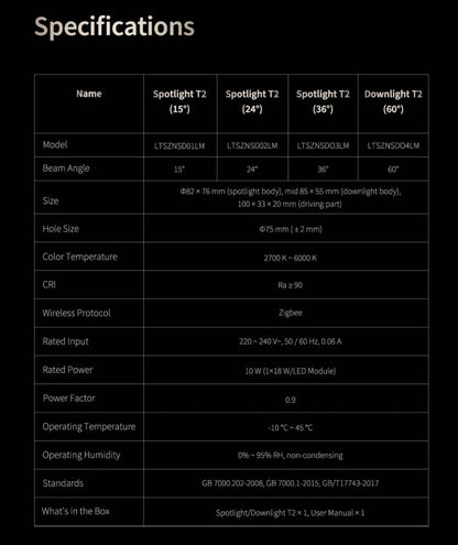Aqara Smart Downlights T2 Price Singapore