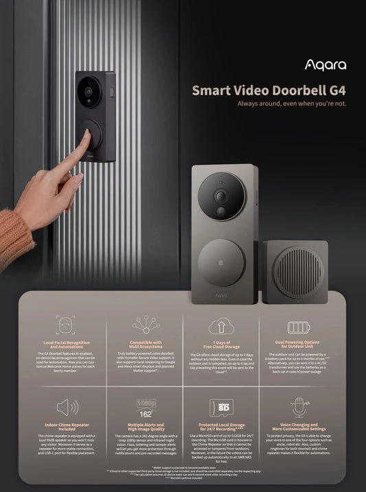 Aqara Smart Video Doorbell G4 Price Singapore