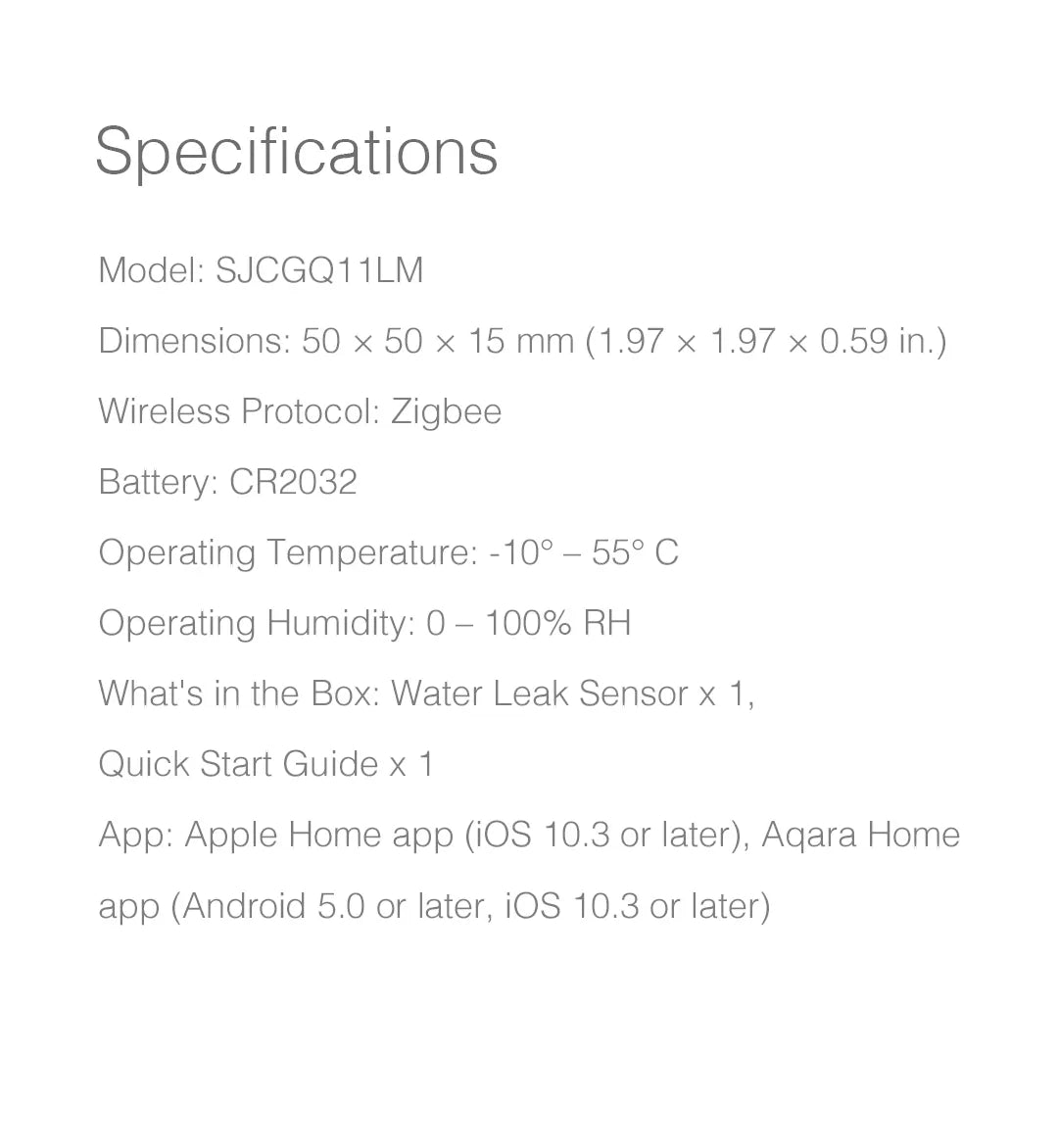 Aqara Water Leak Sensor T1 Price Singapore