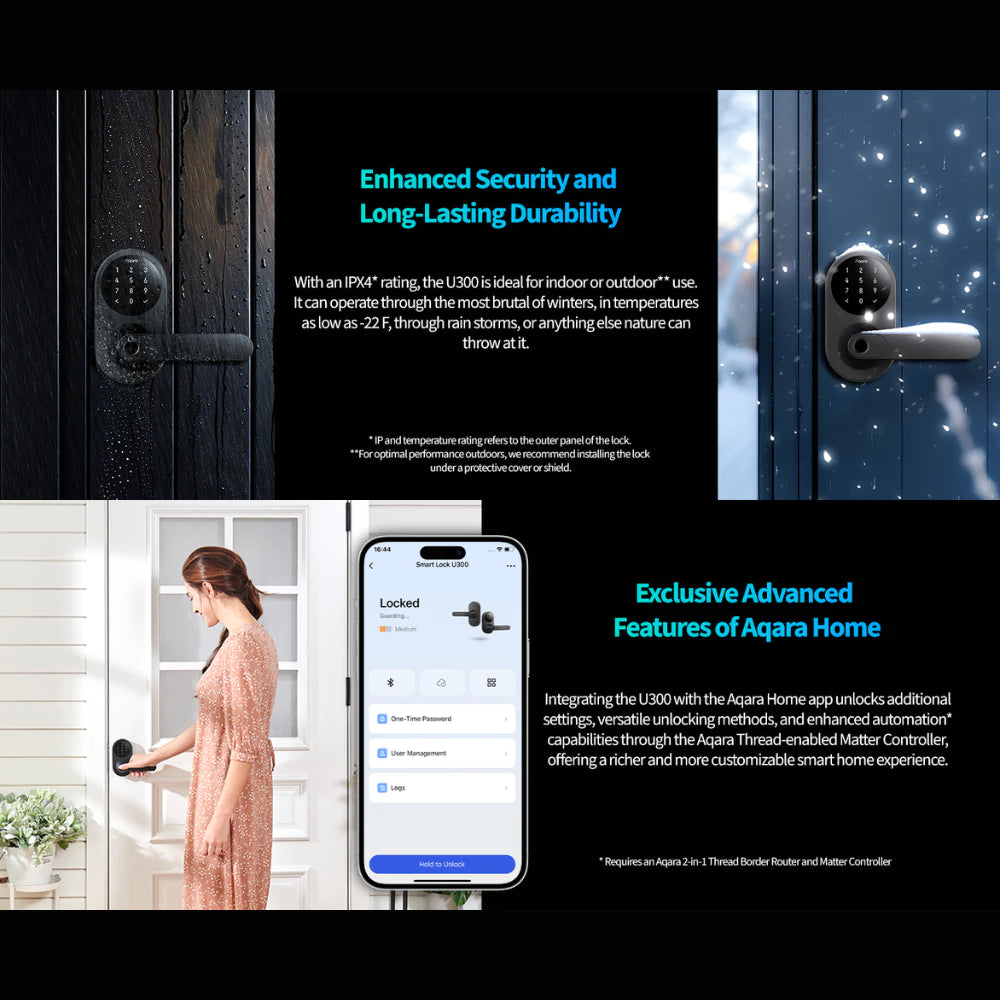 Aqara U300 Smart Lock - Price in Singapore & Key Specs