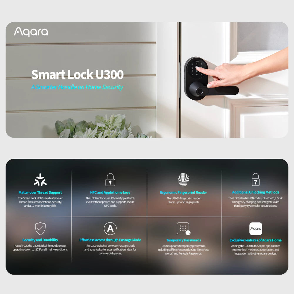 Aqara U300 Smart Lock - Price in Singapore & Key Specs
